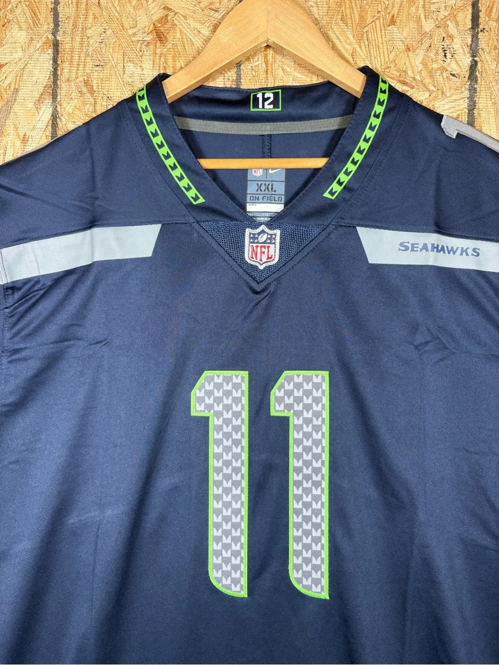 Nike Seattle Seahawks Navy & Green #11 Men’s Jaxon Smith-Njigba Jersey - XXL